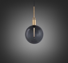 Buster and Punch NFP-493172 - FORKED PENDANT / LINEAR / GLOBE / SMOKED / LARGE / BRASS