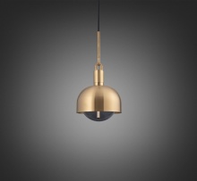 Buster and Punch NFP-813164 - FORKED PENDANT / LINEAR / SHADE / GLOBE / SMOKED / MEDIUM / BRASS