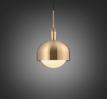 Buster and Punch NFP-813165 - FORKED PENDANT / LINEAR / SHADE / GLOBE / OPAL / LARGE / BRASS