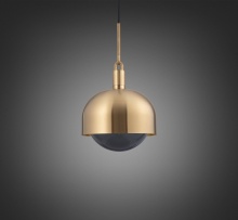 Buster and Punch NFP-813166 - FORKED PENDANT / LINEAR / SHADE / GLOBE / SMOKED / LARGE / BRASS