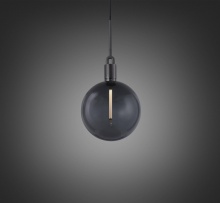 Buster and Punch NFP-883192 - FORKED PENDANT / LINEAR / GLOBE / SMOKED / LARGE / GUN METAL