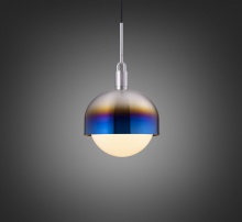 Buster and Punch NFP-893195 - FORKED PENDANT / LINEAR / SHADE / GLOBE / OPAL / LARGE / BURNT STEEL