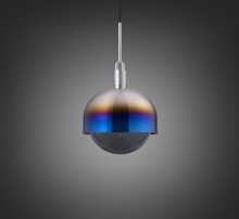 Buster and Punch NFP-893196 - FORKED PENDANT / LINEAR / SHADE / GLOBE / SMOKED / LARGE / BURNT STEEL