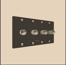 Buster and Punch NLH-091043 - DOOR HANDLE / PRIVACY / LINEAR / GUN METAL