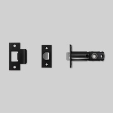 Buster and Punch NLL-02174 - TUBULAR LATCH / DOOR HANDLE / PASSAGE / BLACK - 2-3/4"