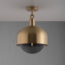 Buster and Punch NFC-813202 - FORKED CEILING / LINEAR / SHADE / GLOBE / SMOKED / LARGE / BRASS