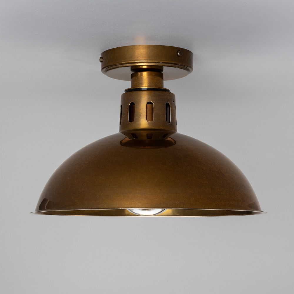 Talise Ceiling Light | Antique Brass | Clear Glass