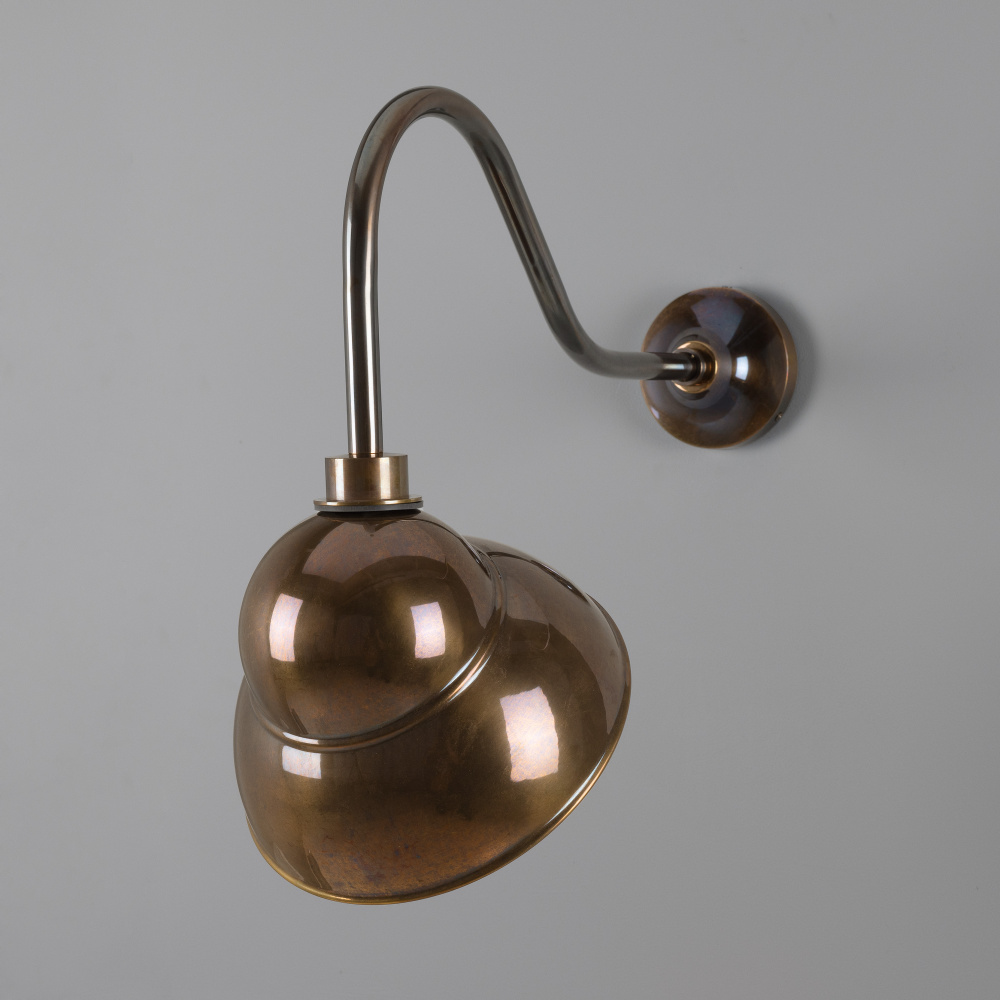 Sanford Outdoor Sign Light | Antique Brass