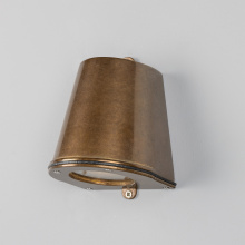 Mullan Lighting MLOSL004ANTBRS - Wade Wall Mounted Spotlight | Antique Brass