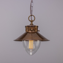 Mullan Lighting MLP034ANTBRS - Boyd Pendant Antique  Brass (GL106)