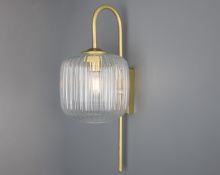 Mullan Lighting MLWL438ANTBRS - Astoria Wall Light | Antique Brass