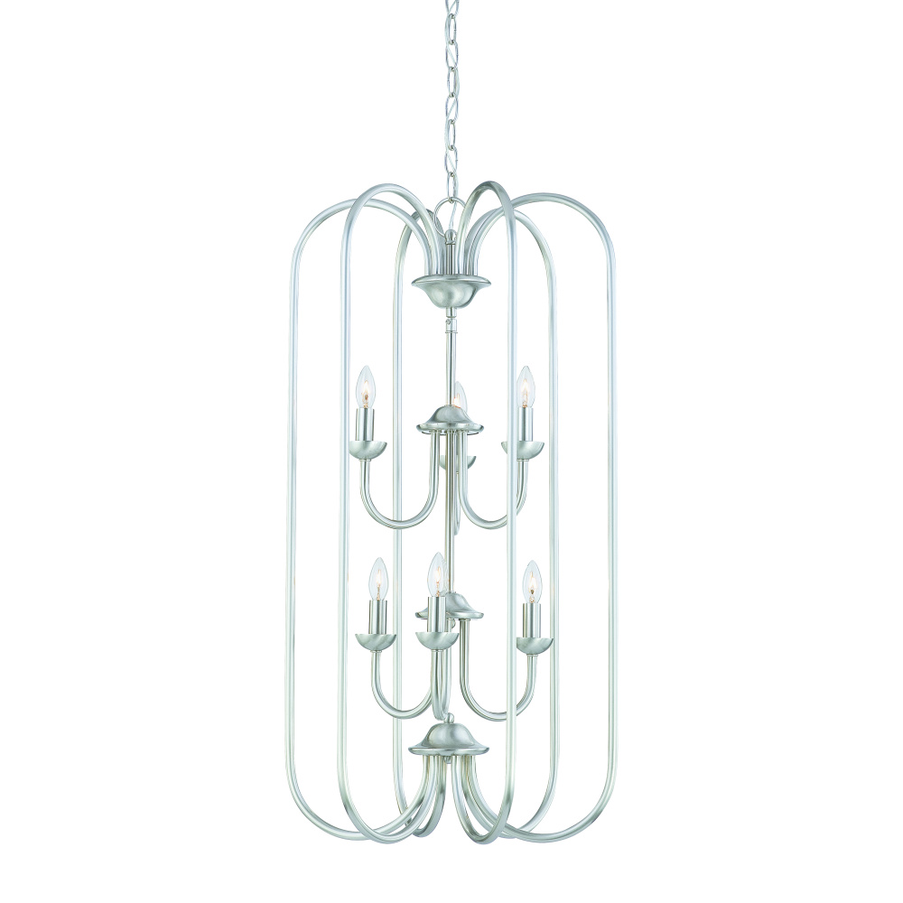 Bella 16.25'' Wide 6-Light Chandelier - Brushed Nickel