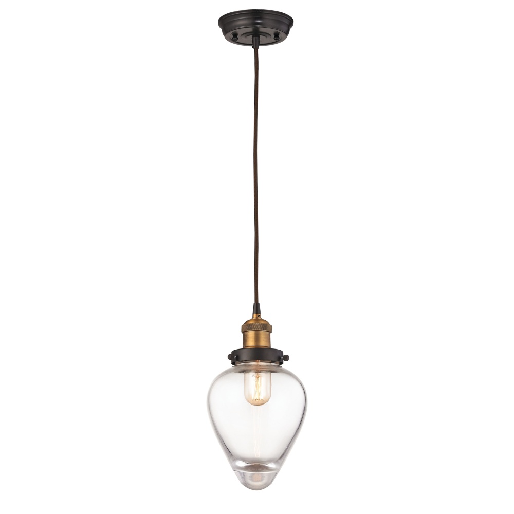 Bartram 7'' Wide 1-Light Pendant - Antique Brass