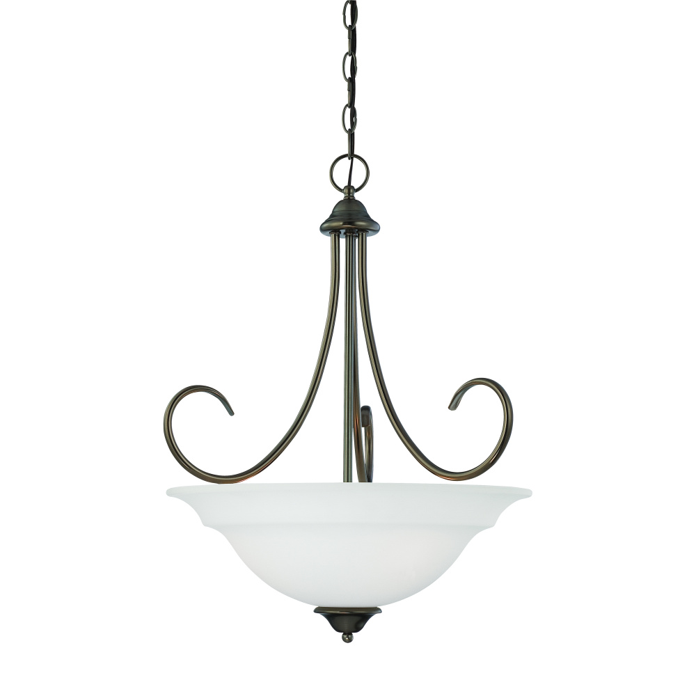 Bella 20'' Wide 3-Light Pendant - Oiled Bronze