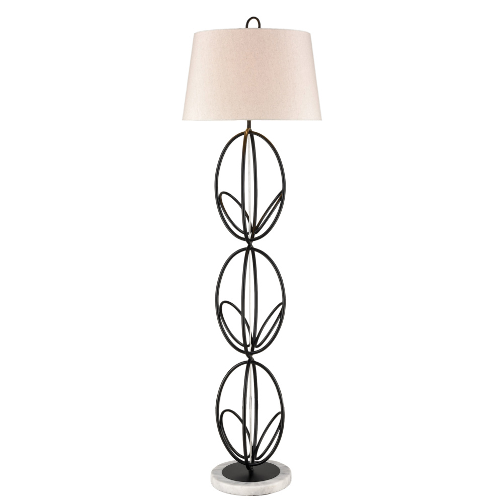 Morely 63'' High 1-Light Floor Lamp - Matte Black