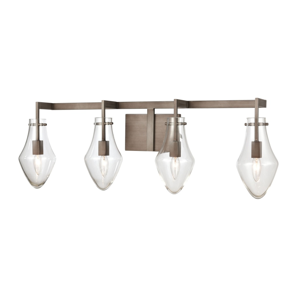 Culmination 36'' Wide 4-Light Vanity Light - Weathered Zinc