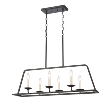Atlas Lighting CL11013-BK - Ellisville 34'' Wide 6-Light Chandelier - Matte Black