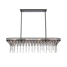 Atlas Lighting CL11015-BK - Fantania 36'' Wide 4-Light Linear Chandelier - Matte Black