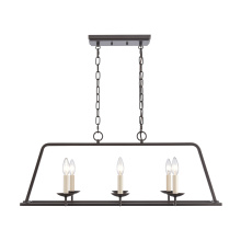 Atlas Lighting CL11018-BZ - Joanie 34'' Wide 6-Light Linear Chandelier - Old Bronze