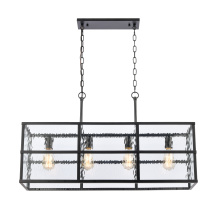 Atlas Lighting CL11032-BK - Solace 34'' Wide 4-Light Linear Chandelier - Matte Black