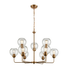 Atlas Lighting CL11072-GD - Astoria 32'' Wide 9-Light Chandelier - Satin Gold