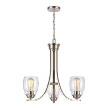 Atlas Lighting CL11106-NK - Calistoga 23'' Wide 3-Light Chandelier - Brushed Nickel