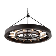 Atlas Lighting CL11124-BZ - Chronology 39'' Wide 12-Light Chandelier - Oil Rubbed Bronze