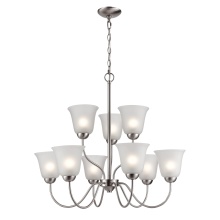 Atlas Lighting CL11136-NK - Conway 26'' Wide 9-Light Chandelier - Brushed Nickel