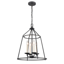 Atlas Lighting CL11161-BK - Ellisville 17.25'' Wide 4-Light Chandelier - Matte Black