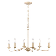 Atlas Lighting CL11162-CR - Ellisville 30'' Wide 6-Light Chandelier - Antique Cream