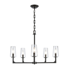 Atlas Lighting CL11172-BK - Fitzroy 28'' Wide 5-Light Chandelier - Matte Black