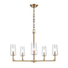 Atlas Lighting CL11172-BS - Fitzroy 28'' Wide 5-Light Chandelier - Lacquered Brass