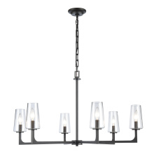 Atlas Lighting CL11173-BK - Fitzroy 34'' Wide 6-Light Chandelier - Matte Black