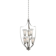 Atlas Lighting CL11178-NK - Foyer 21'' Wide 6-Light Chandelier - Brushed Nickel