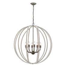 Atlas Lighting CL11216-GY - Lasso 32'' Wide 8-Light Chandelier - Gray