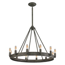 Atlas Lighting CL11219-GY - Lewisburg 27'' Wide 12-Light Chandelier - Malted Rust