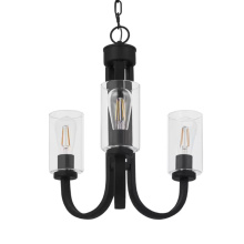 Atlas Lighting CL11245-BK - Melina 17'' Wide 3-Light Chandelier - Matte Black