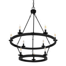 Atlas Lighting CL11248-BK - Melina 34'' Wide 9-Light Chandelier - Matte Black