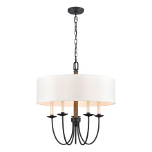 Atlas Lighting CL11268-BK - Neville 23'' Wide 5-Light Chandelier - Charcoal Black