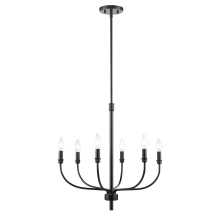 Atlas Lighting CL11272-BK - Newland 21'' Wide 6-Light Chandelier - Matte Black