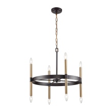 Atlas Lighting CL11276-BZ - Notre Dame 24'' Wide 6-Light Chandelier - Oil Rubbed Bronze and Gold