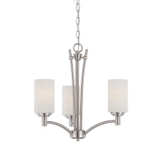 Atlas Lighting CL11297-NK - Pittman 20'' Wide 3-Light Chandelier - Brushed Nickel