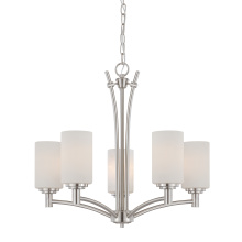 Atlas Lighting CL11298-NK - Pittman 24'' Wide 5-Light Chandelier - Brushed Nickel