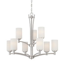 Atlas Lighting CL11299-NK - Pittman 31'' Wide 9-Light Chandelier - Brushed Nickel