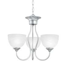 Atlas Lighting CL11357-NK - Tahoe 19'' Wide 3-Light Chandelier - Brushed Nickel