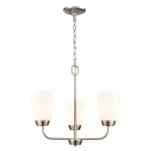 Atlas Lighting CL11401-NK - Winslow 19'' Wide 3-Light Chandelier - Brushed Nickel