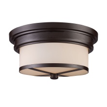 Atlas Lighting CL11414-BZ - Noor 13'' Wide 2-Light Flush Mount - Oiled Bronze