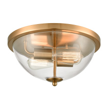 Atlas Lighting CL11420-GD - Astoria 13.5'' Wide 2-Light Flush Mount - Satin Gold