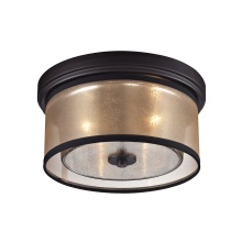 Atlas Lighting CL11440-BZ - Diffusion 13'' Wide 2-Light Flush Mount - Oil Rubbed Bronze