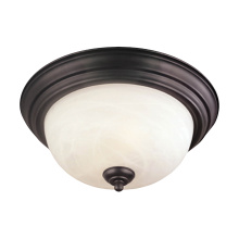 Atlas Lighting CL11461-BZ - Harmony 14'' Wide 3-Light Flush Mount - Painted Bronze